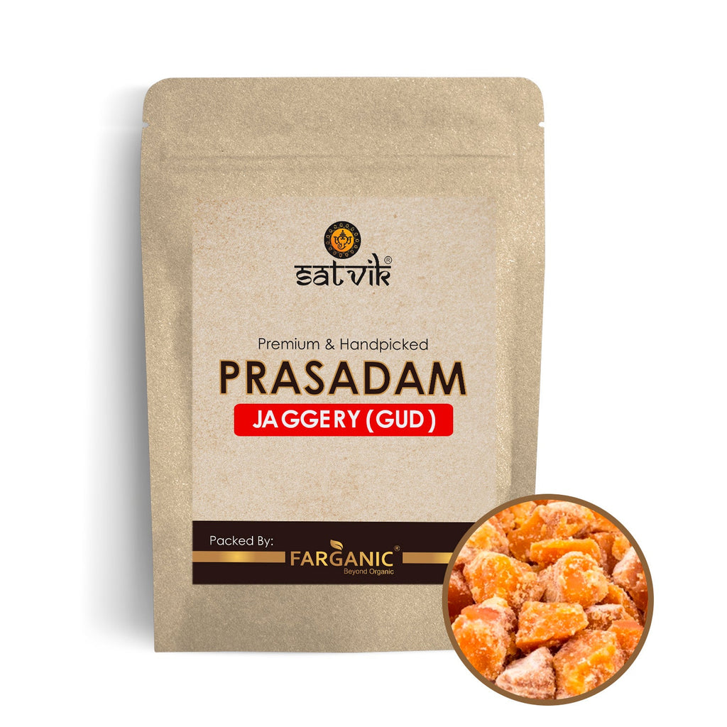 Jaggery (200 grams) Puja Store Online Pooja Items Online Puja Samagri Pooja Store near me www.satvikstore.in