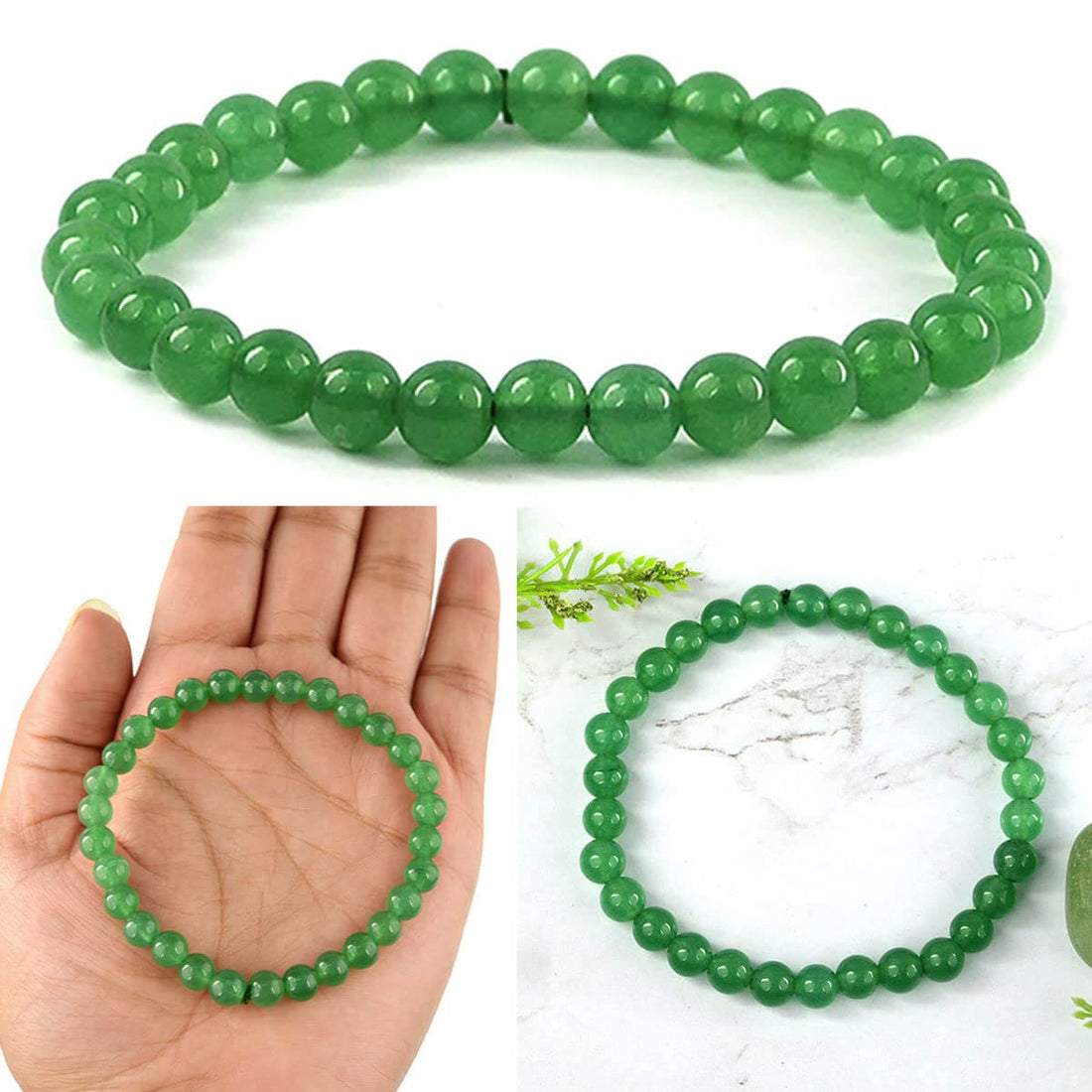Authentic Green Aventurine Crystal Bracelet for Reiki Healing 6 MM