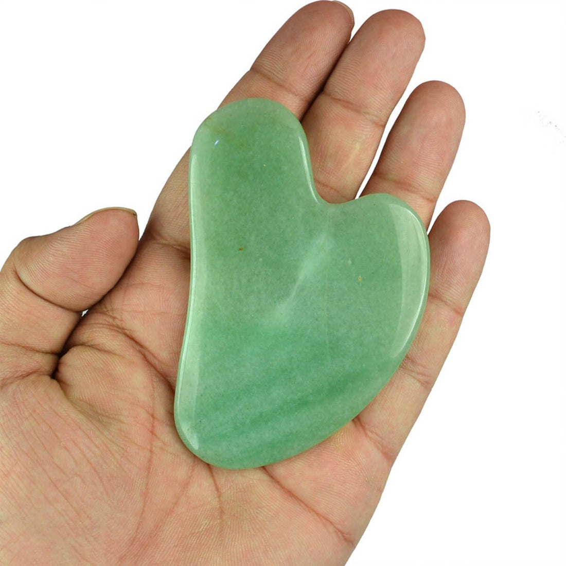 Green Aventurine Jade Face Roller with Gua Sha – Glow & Heal Skin