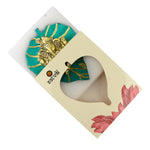 1 pc Lord Ganesh on Leaf Patta Wall Hanging White