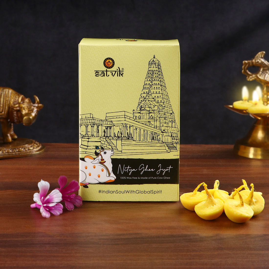 50 Pc Pure Cow Ghee Diya Wicks (Wax Free)