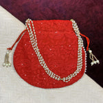 Ethnic Round Embroided Potli Pouches