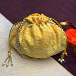 Ethnic Round Embroided Potli Pouches