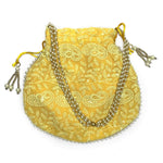 Ethnic Round Embroided Potli Pouches