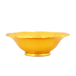 Decorative Embossed Four Face Silver Base Bowl