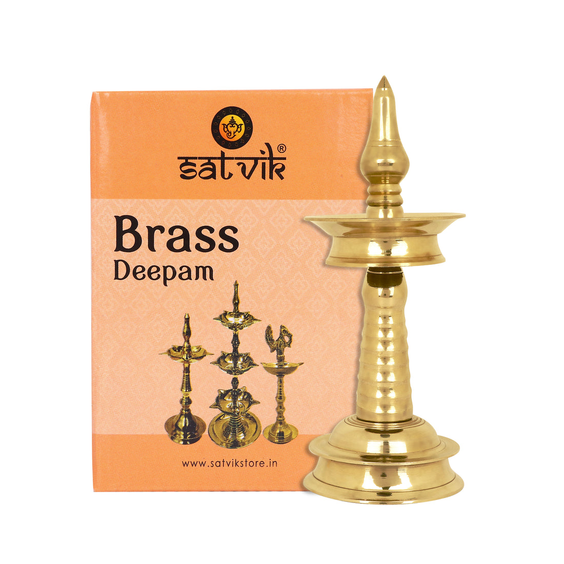 6 Inch Small Brass Kerala Diya. AKP NilaVilakku Deepam