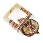 Beautiful Roli Akshat Leaf Platter