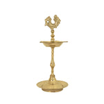 8 Inch Brass Peacock Kerala Diya