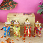 Eye-Catching Handcrafted Elephant Tea Light Holder