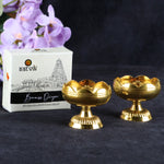Designer Pure Brass Diya (Small)