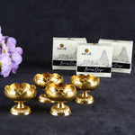 Designer Pure Brass Diya (Small)