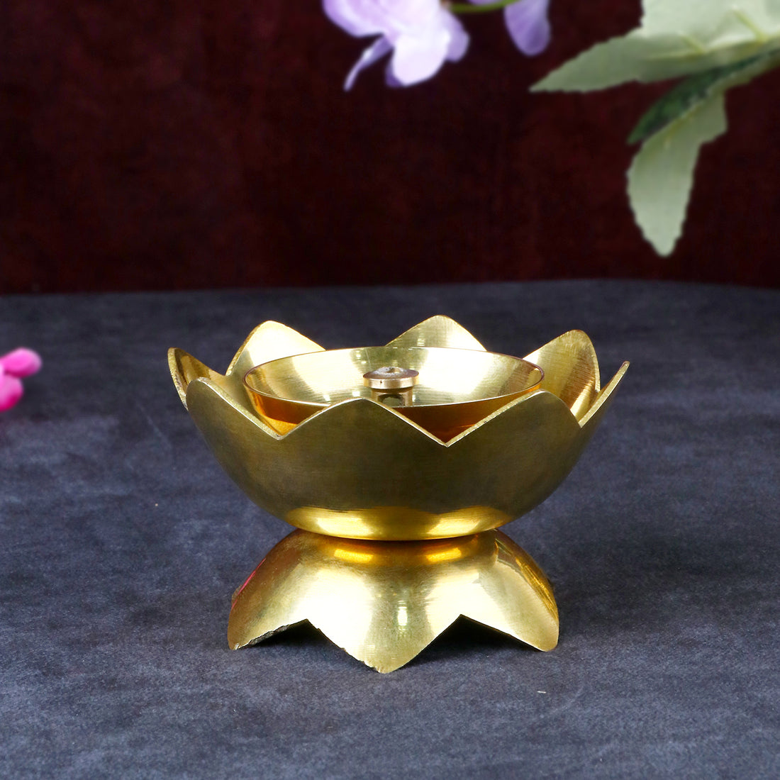 Brass Lotus Kamal Shape Diya
