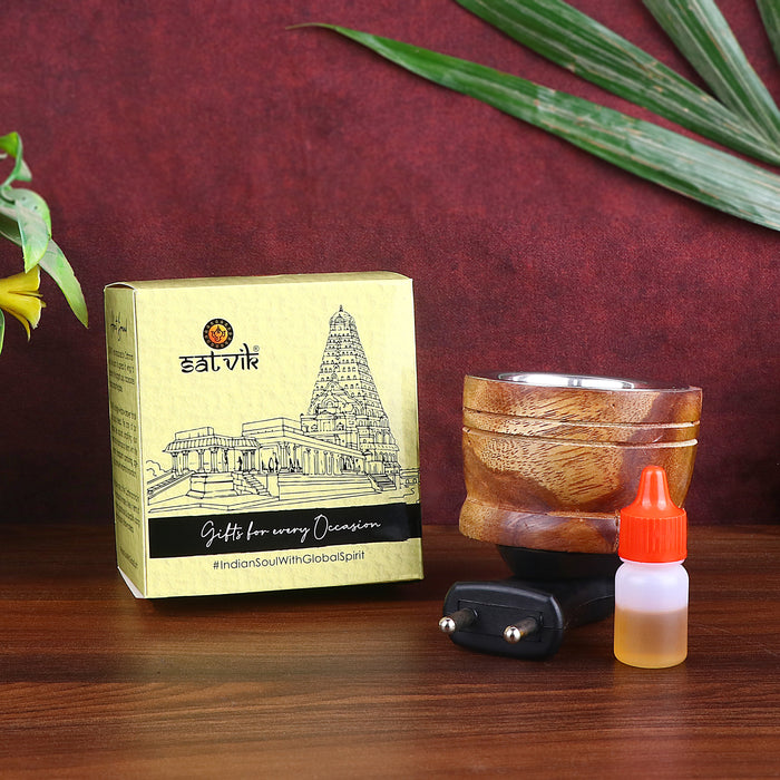 Engrossing Wooden Electric Camphor Diffuser