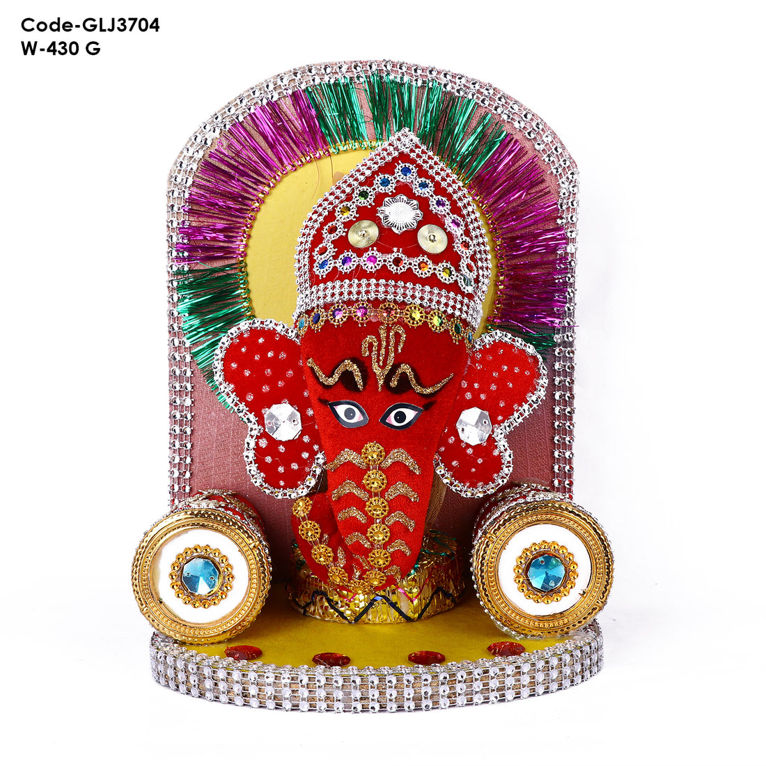 Ganesha Singhasan (Pink)