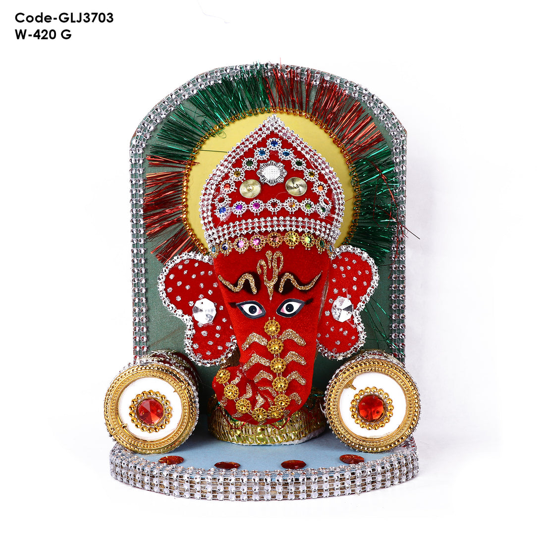 Ganesha Singhasan (Green)