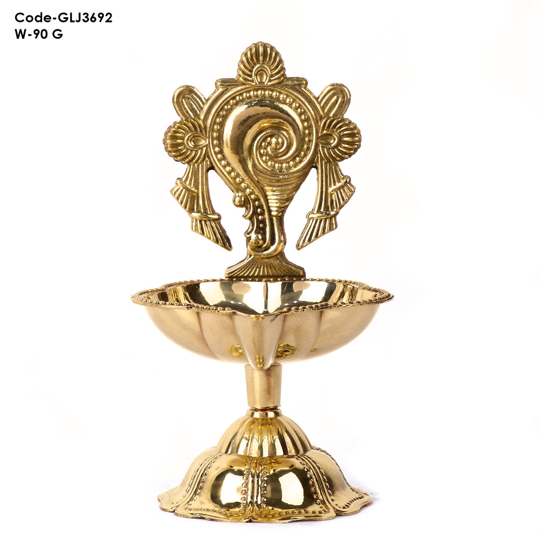 Magnificent Designer Shankh Brass Diya