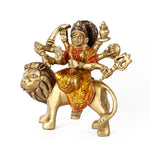 4.5 Inch Eye Catching Maa Durga Brass Idol