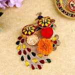 Alluring Peacock Roli Akshat Platter