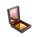 Guru Ji Gold Plated Sukrana Charan Paduka Prayer Box
