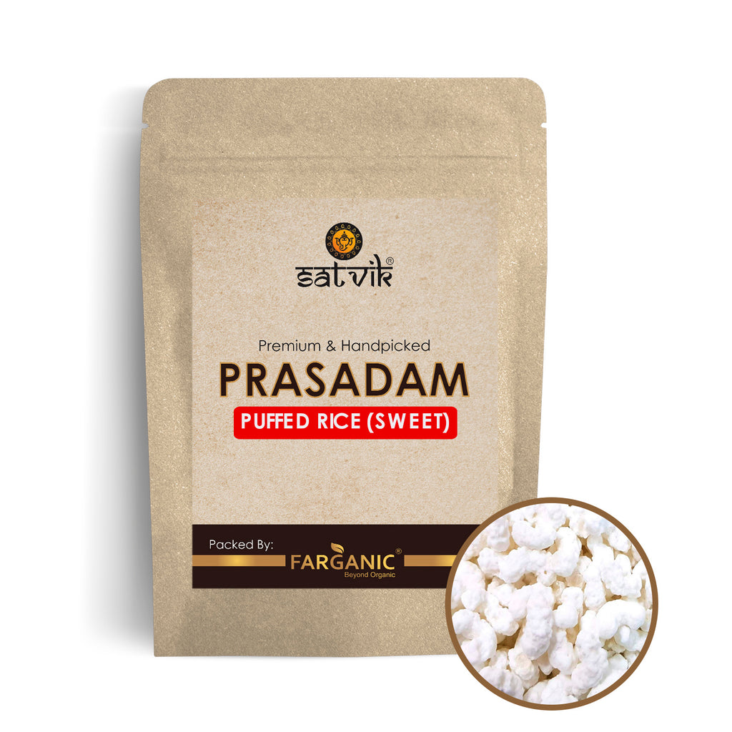 Sweet Puffed Rice (Mithi Kheel)-100 Gram Puja Store Online Pooja Items Online Puja Samagri Pooja Store near me www.satvikstore.in