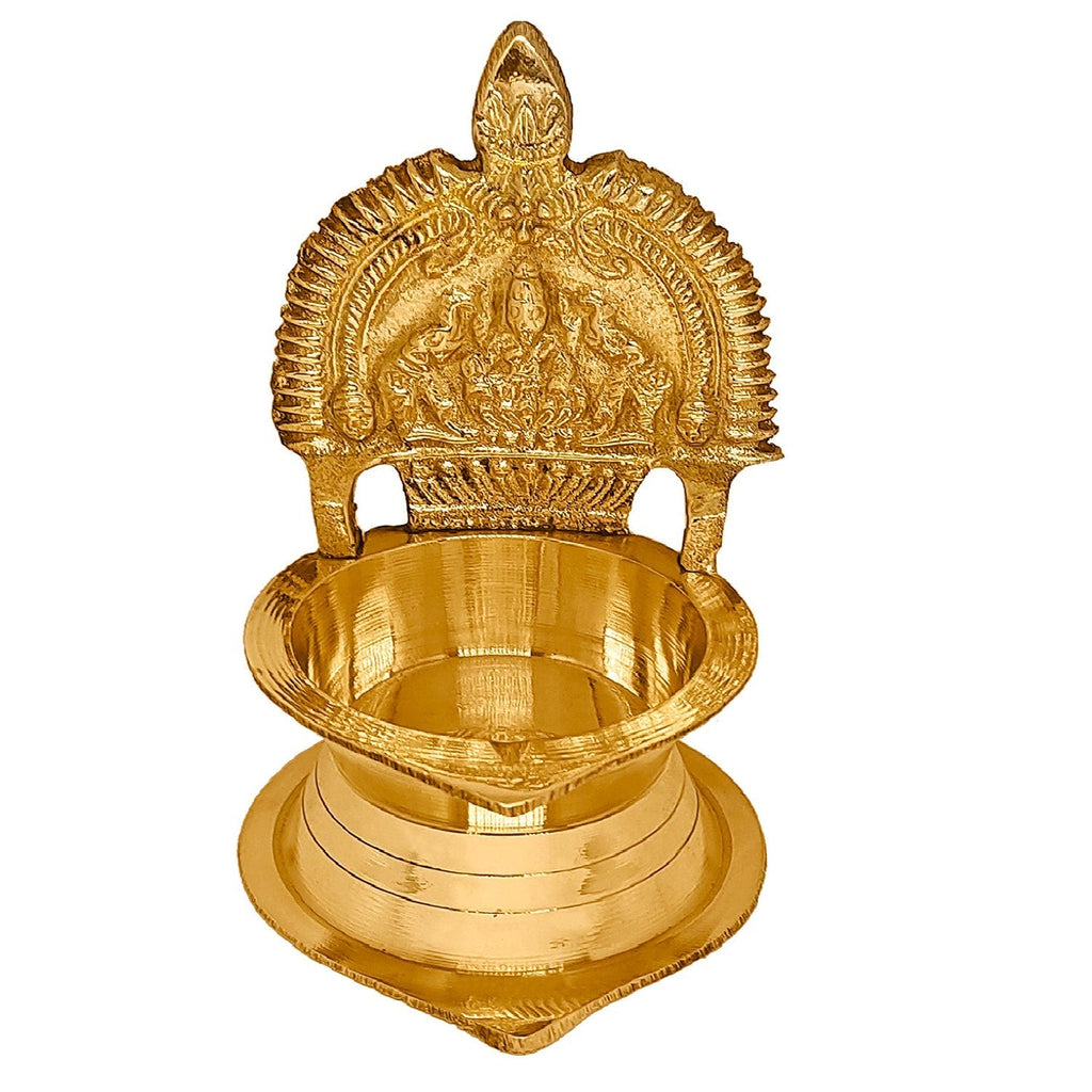 Brass Kamakshi Amman Diya (Large) Puja Store Online Pooja Items Online Puja Samagri Pooja Store near me www.satvikstore.in