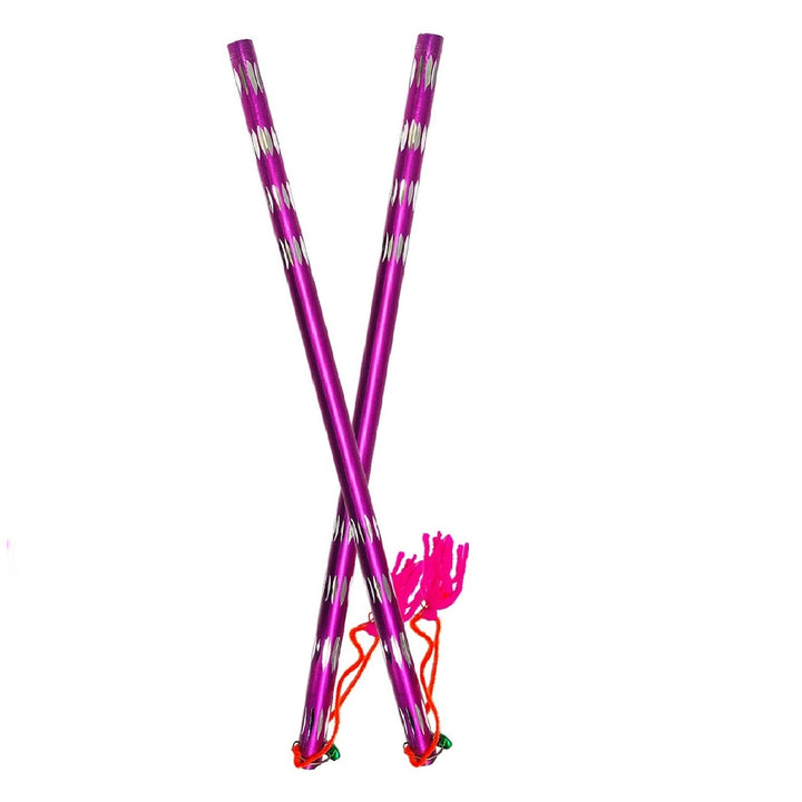 Aluminium Dandiya Sticks For Garba Nights (1 Pair) Puja Store Online Pooja Items Online Puja Samagri Pooja Store near me www.satvikstore.in