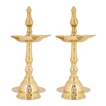 14 Inch Beautiful Brass Kerala Inauguration Diya