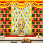  Printed Flower Design Backdrop Cloth | India’s Largest Pooja Accessories Brand – www.satvikstore.in 