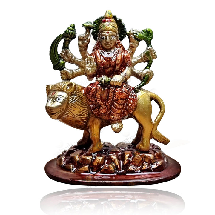 Brass Sherawali Maa Idol Puja Store Online Pooja Items Online Puja Samagri Pooja Store near me www.satvikstore.in