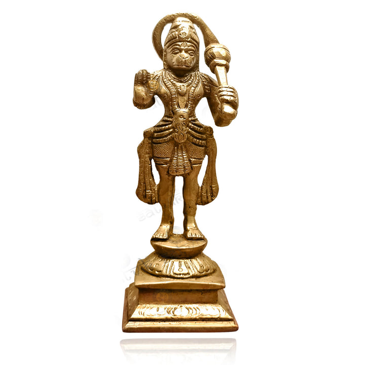 Brass Standing Hanuman Idol Puja Store Online Pooja Items Online Puja Samagri Pooja Store near me www.satvikstore.in