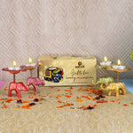 Metal Elephant with Diya | India’s Largest Pooja Accessories Brand – www.satvikstore.in