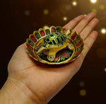 Brass Colored Turtle with Nakashi Plate/Tray (Small)