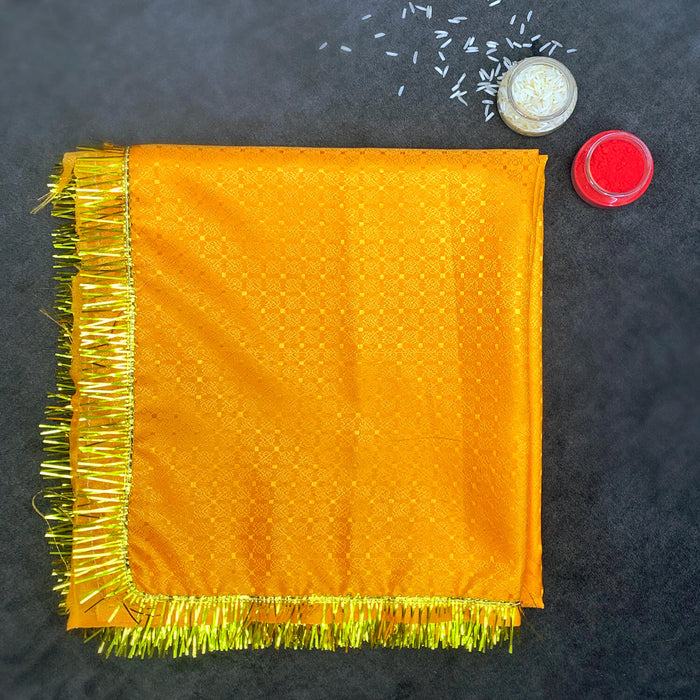 Yellow Mata ki Chunari/Shawl 184.1 x 104.1cm (72.5*41inch)