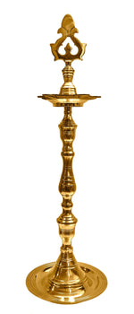 Handicrafts Chandarbalyam Brass 1 Step Diya Puja Store Online Pooja Items Online Puja Samagri Pooja Store near me www.satvikstore.in