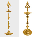 Handicrafts Chandarbalyam Brass 1 Step Diya Puja Store Online Pooja Items Online Puja Samagri Pooja Store near me www.satvikstore.in