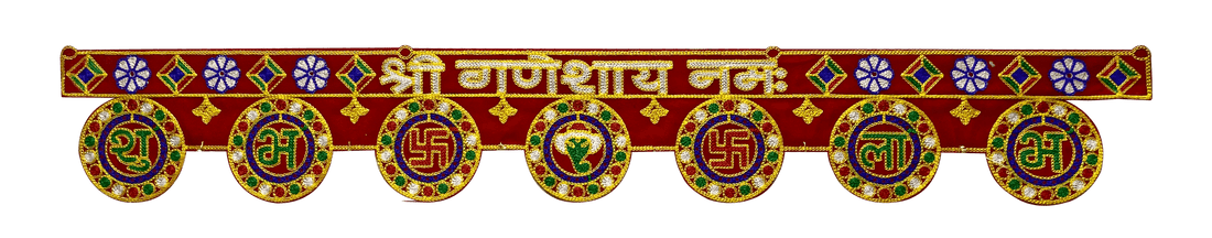Handmade Embroided Ganesh Bandhanwar