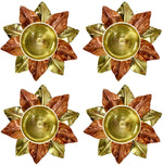 Alluring Brass Copper Lotus Kamal Diya (Small) Puja Store Online Pooja Items Online Puja Samagri Pooja Store near me www.satvikstore.in